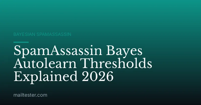 SpamAssassin Bayes Autolearn Thresholds Explained 2026