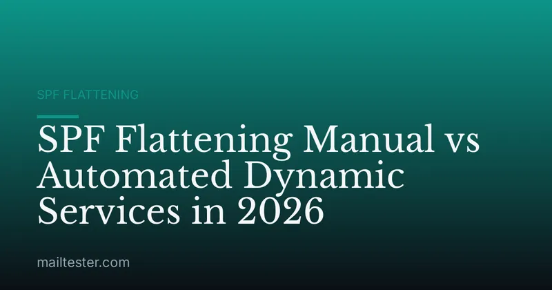 SPF Flattening Manual vs Automated Dynamic Services in 2026