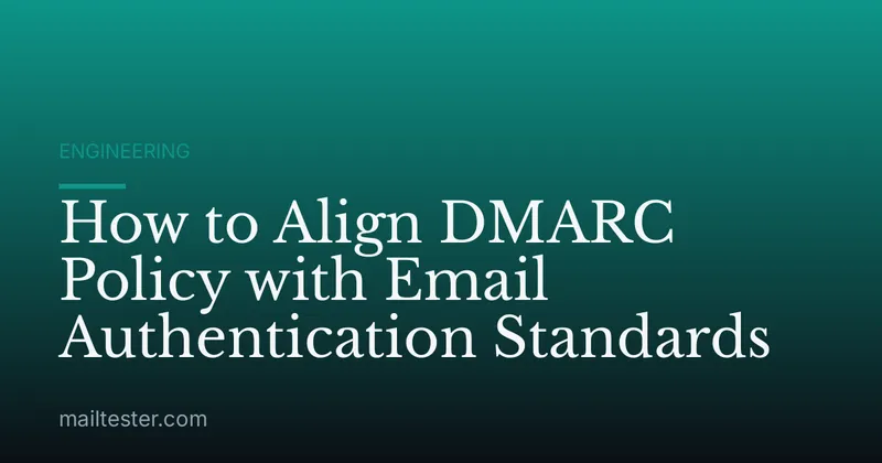 How to Align DMARC Policy with Email Authentication Standards