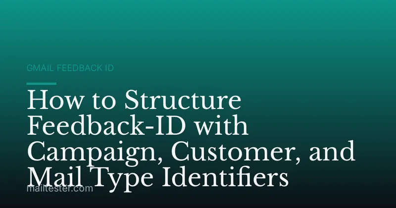 How to Structure Feedback-ID with Campaign, Customer, and Mail Type Identifiers