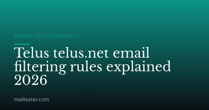 Telus telus.net email filtering rules explained 2026