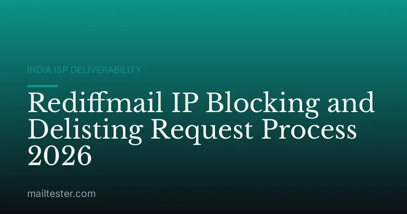 Rediffmail IP Blocking and Delisting Request Process 2026