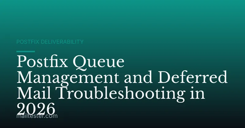 Postfix Queue Management and Deferred Mail Troubleshooting in 2026