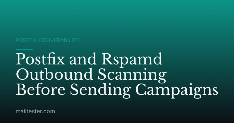 Postfix and Rspamd Outbound Scanning Before Sending Campaigns