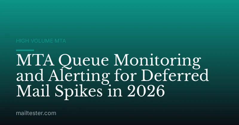 MTA Queue Monitoring and Alerting for Deferred Mail Spikes in 2026