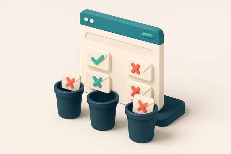 An isometric illustration showing a Webflow form interface with a green checkmark on an envelope labeled ‘valid,’ while