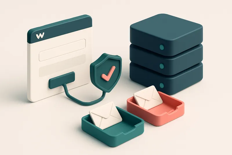 Hero: an isometric illustration of a Webflow site with a form interface, connected by wire to a server stack, where inco