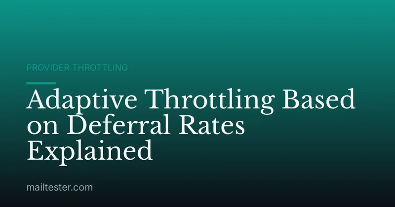 Adaptive Throttling Based on Deferral Rates Explained