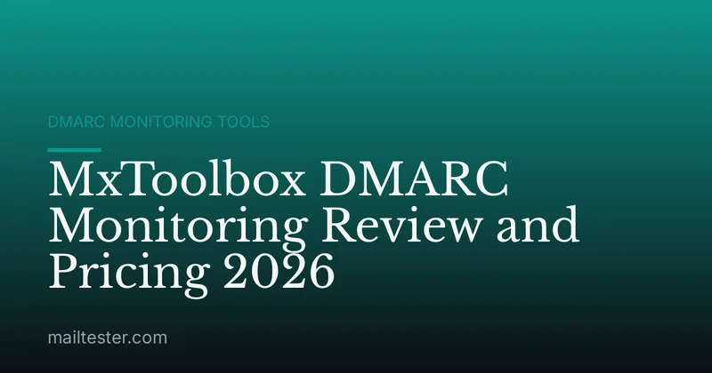 MxToolbox DMARC Monitoring Review and Pricing 2026
