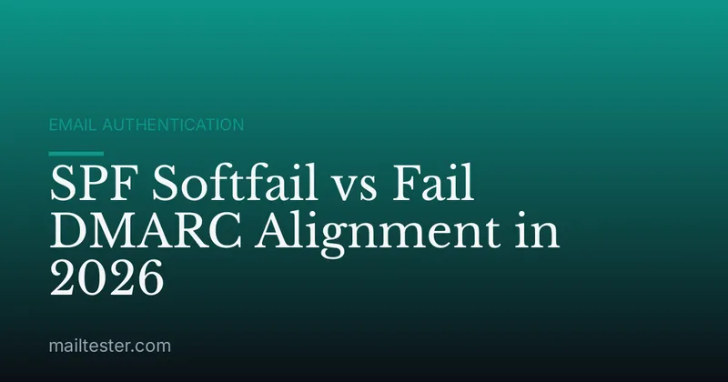 SPF Softfail vs Fail DMARC Alignment in 2026