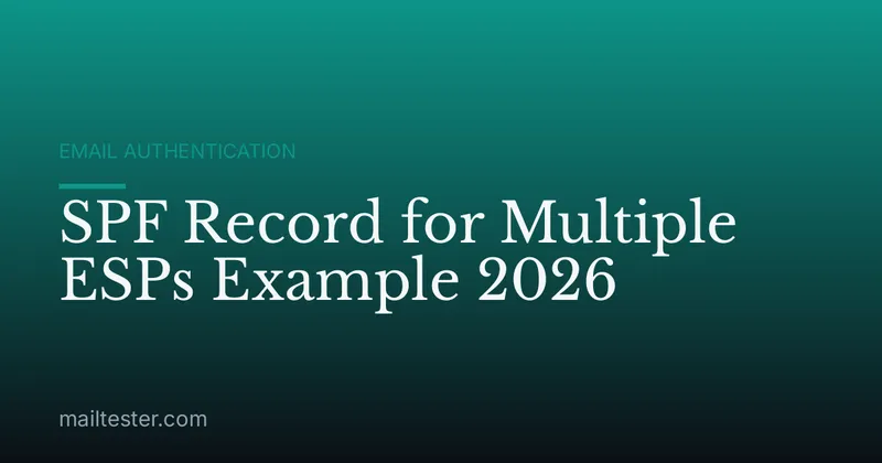 SPF Record for Multiple ESPs Example 2026