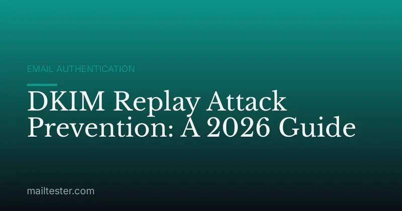 DKIM Replay Attack Prevention: A 2026 Guide