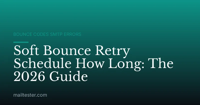 Soft Bounce Retry Schedule How Long: The 2026 Guide