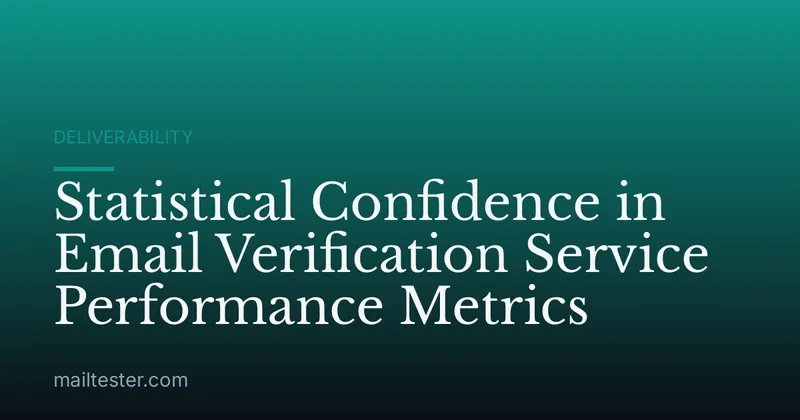 Statistical Confidence in Email Verification Service Performance Metrics