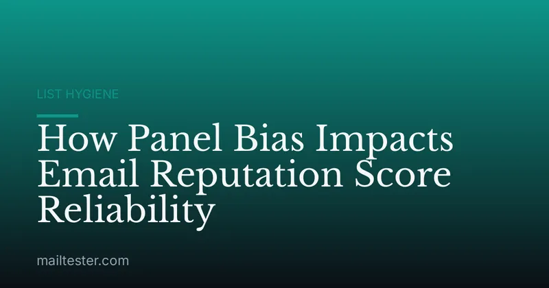 How Panel Bias Impacts Email Reputation Score Reliability