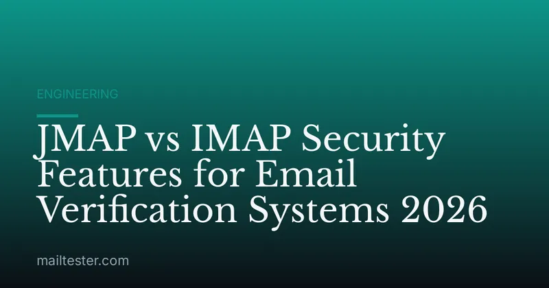 JMAP vs IMAP Security Features for Email Verification Systems 2026