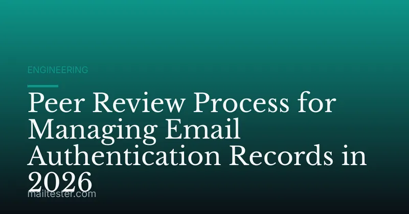 Peer Review Process for Managing Email Authentication Records in 2026