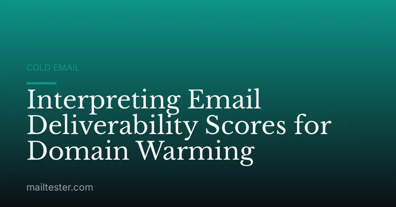 Interpreting Email Deliverability Scores for Domain Warming