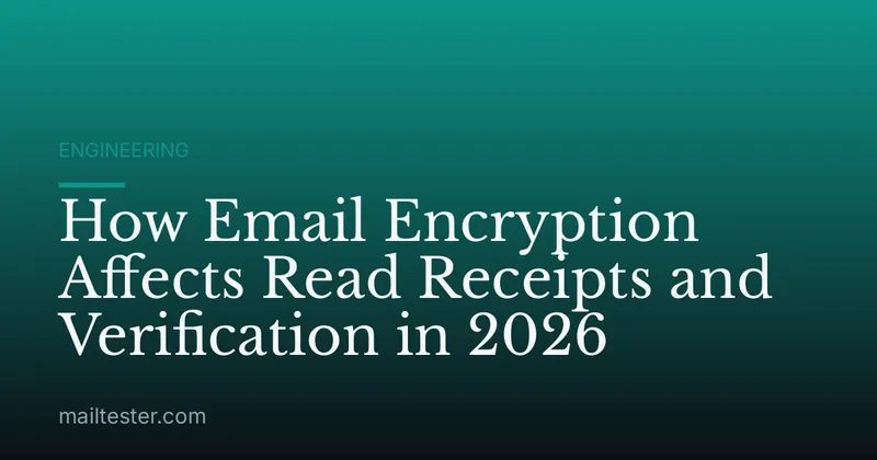 How Email Encryption Affects Read Receipts and Verification in 2026