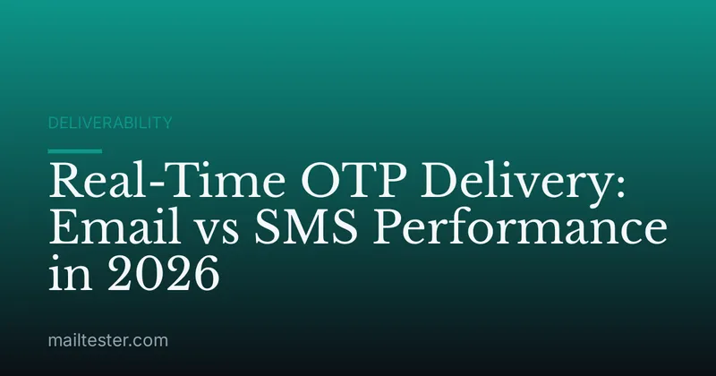 Real-Time OTP Delivery: Email vs SMS Performance in 2026