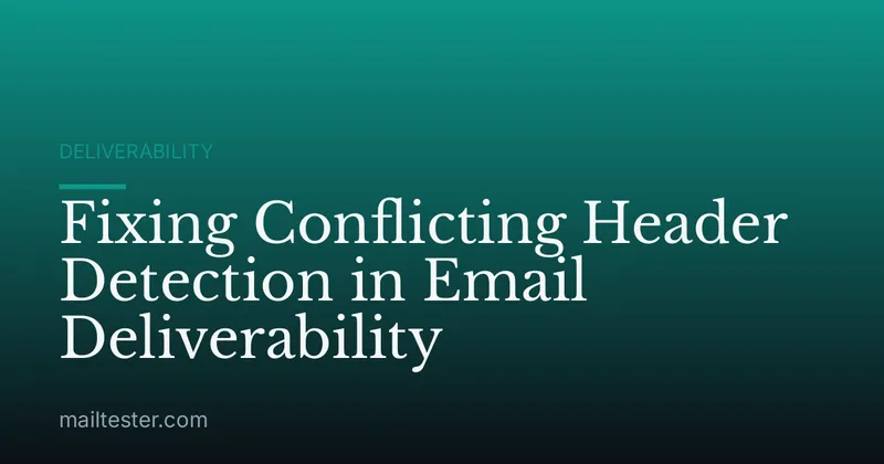 Fixing Conflicting Header Detection in Email Deliverability
