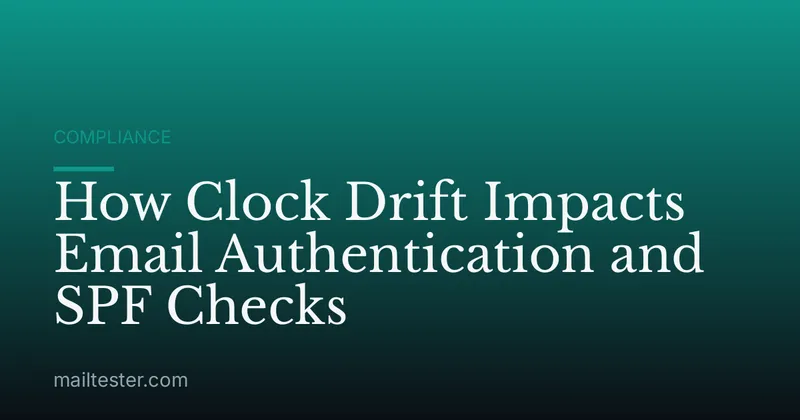 How Clock Drift Impacts Email Authentication and SPF Checks