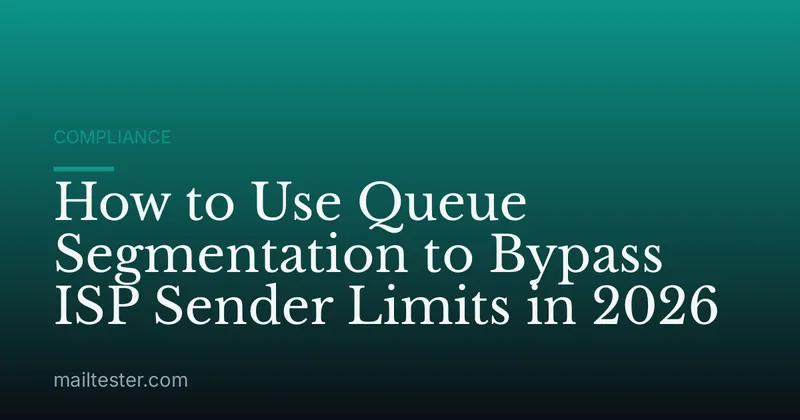 How to Use Queue Segmentation to Bypass ISP Sender Limits in 2026