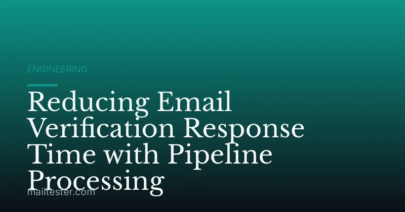 Reducing Email Verification Response Time with Pipeline Processing