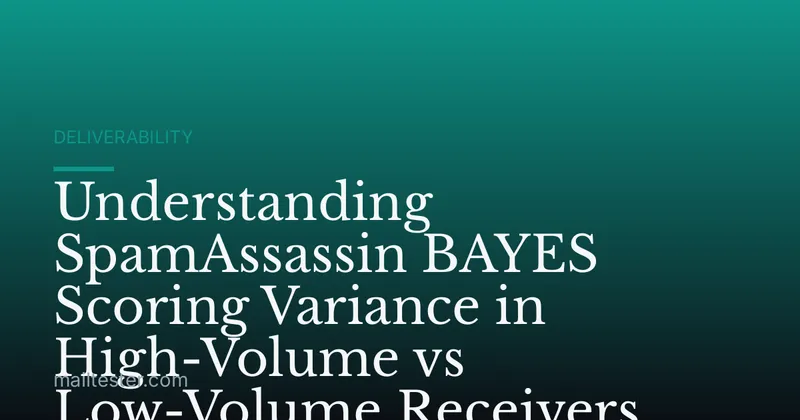 Understanding SpamAssassin BAYES Scoring Variance in High-Volume vs Low-Volume Receivers