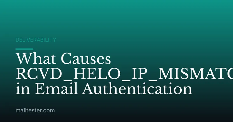 What Causes RCVD_HELO_IP_MISMATCH in Email Authentication