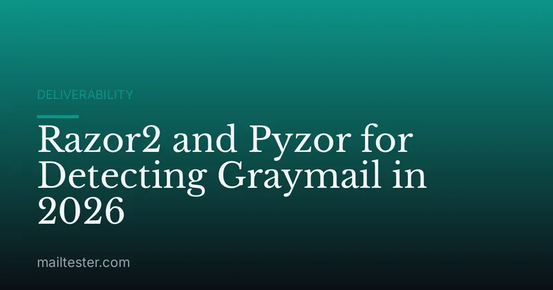 Razor2 and Pyzor for Detecting Graymail in 2026