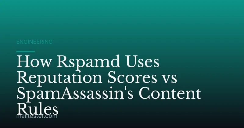 How Rspamd Uses Reputation Scores vs SpamAssassin's Content Rules
