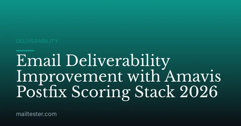 Email Deliverability Improvement with Amavis Postfix Scoring Stack 2026