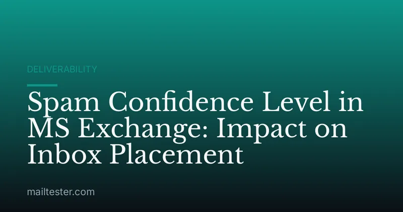 Spam Confidence Level in MS Exchange: Impact on Inbox Placement