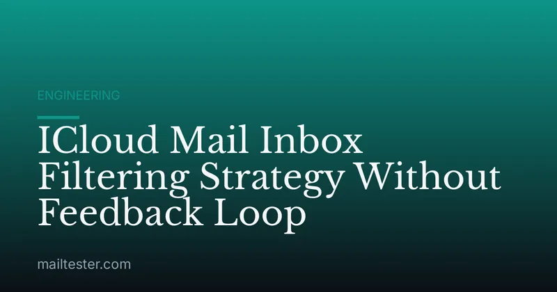 ICloud Mail Inbox Filtering Strategy Without Feedback Loop