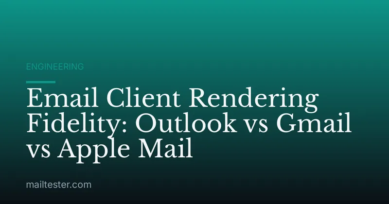 Email Client Rendering Fidelity: Outlook vs Gmail vs Apple Mail