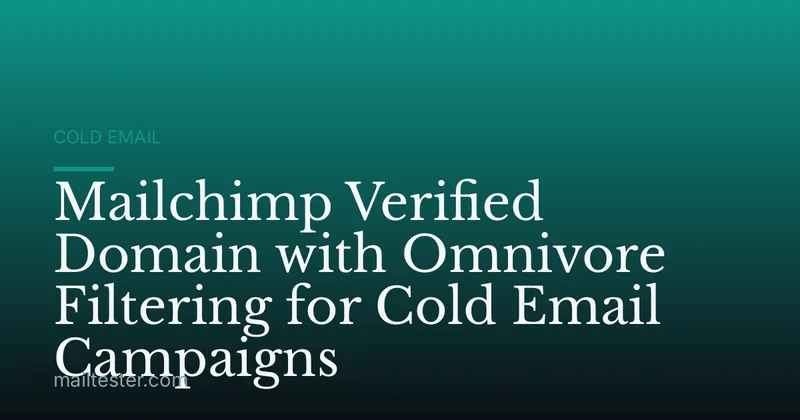 Mailchimp Verified Domain with Omnivore Filtering for Cold Email Campaigns