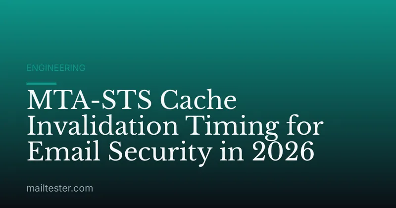 MTA-STS Cache Invalidation Timing for Email Security in 2026