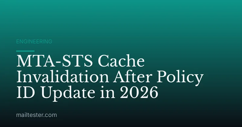 MTA-STS Cache Invalidation After Policy ID Update in 2026