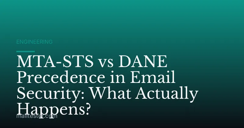MTA-STS vs DANE Precedence in Email Security: What Actually Happens?