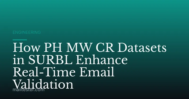 How PH MW CR Datasets in SURBL Enhance Real-Time Email Validation