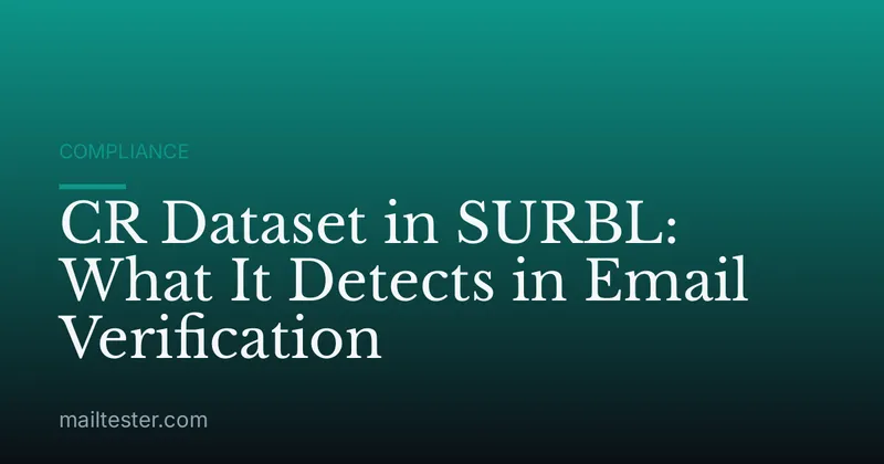 CR Dataset in SURBL: What It Detects in Email Verification