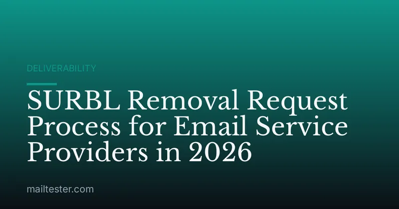 SURBL Removal Request Process for Email Service Providers in 2026