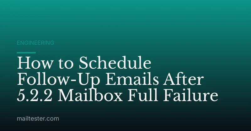 How to Schedule Follow-Up Emails After 5.2.2 Mailbox Full Failure