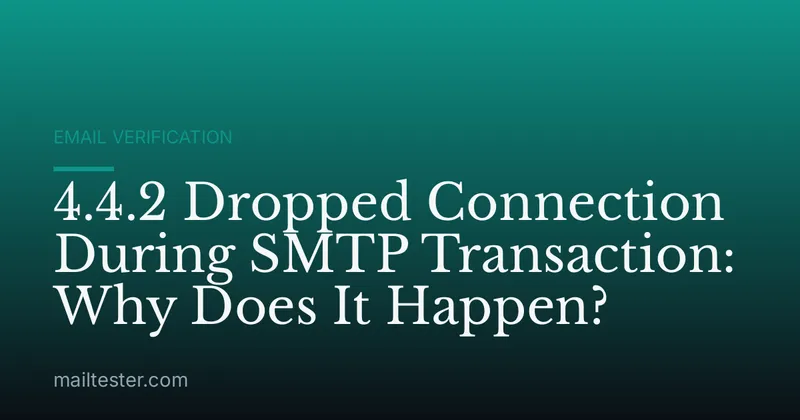 4.4.2 Dropped Connection During SMTP Transaction: Why Does It Happen?