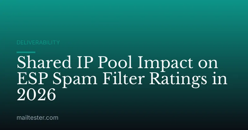 Shared IP Pool Impact on ESP Spam Filter Ratings in 2026