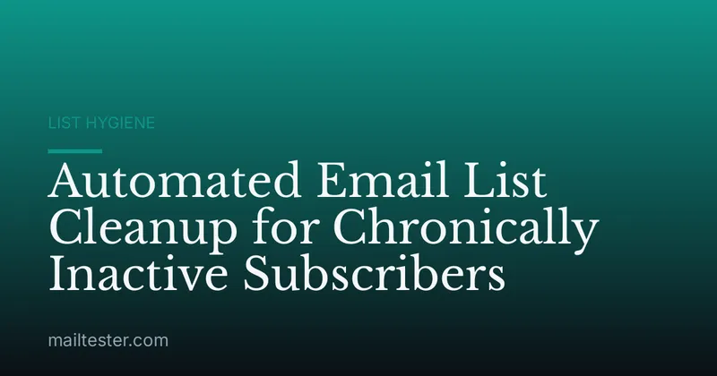 Automated Email List Cleanup for Chronically Inactive Subscribers