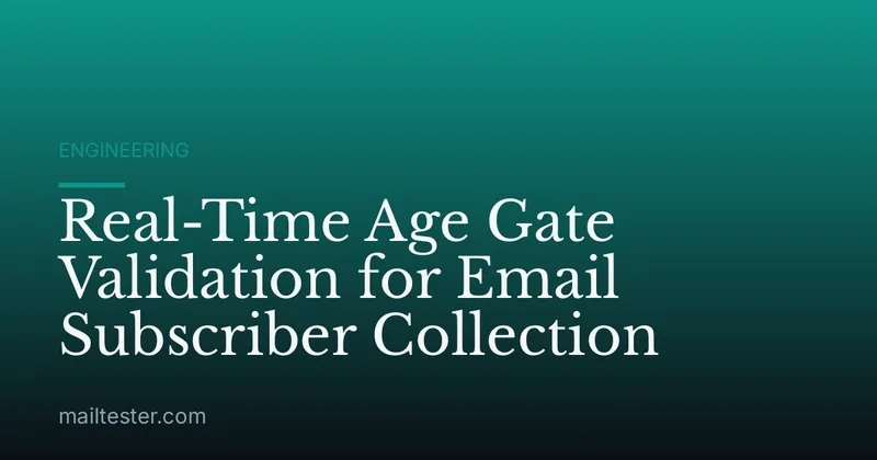 Real-Time Age Gate Validation for Email Subscriber Collection