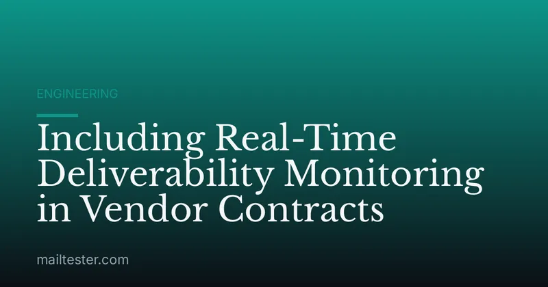 Including Real-Time Deliverability Monitoring in Vendor Contracts