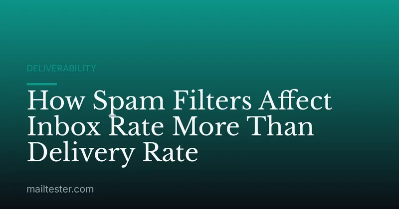 How Spam Filters Affect Inbox Rate More Than Delivery Rate